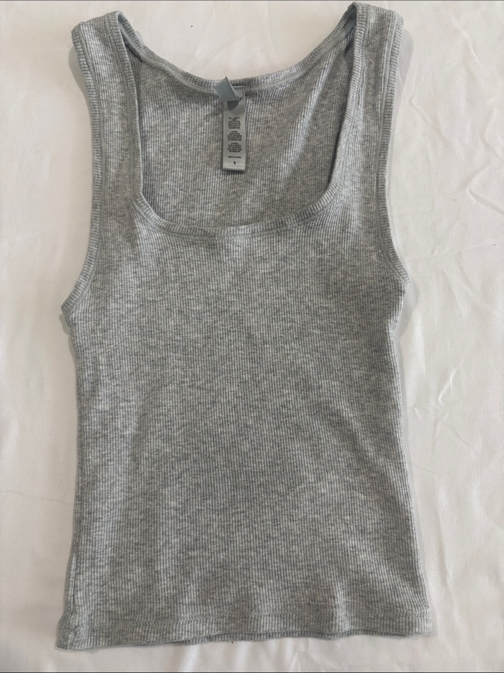 SKIMS LIGHT GREY TANk TOP & BOXER SET SIZE/S - Picture 7 of 7